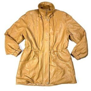 Damselle Nordstrom Drawstring Waist Leather Jacket